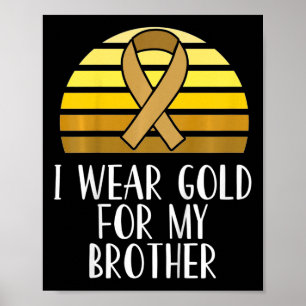 Barn i Bära Guld för min broderbarnscancer A Poster