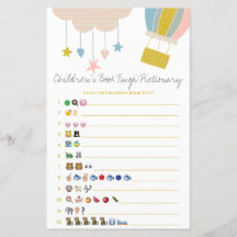 Barn i baren Bok, Emoji Baby Shower Game