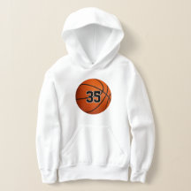 Barn i basketboll med anpassningsbar jersey-nummer