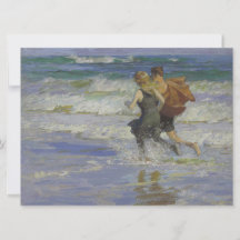 Barn i Beach (av Edward Henry Potthast)