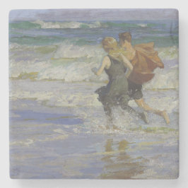 Barn i Beach (av Edward Henry Potthast) Stenunderlägg
