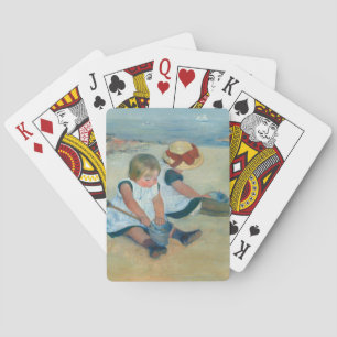 Barn i Beach Mary Cassatt Casinokort