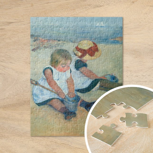 Barn i Beach | Mary Cassatt Jigszle Puzzle Pussel (Skapare uppladdad)