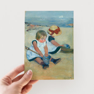 Barn i Beach   Mary Cassatt vykort