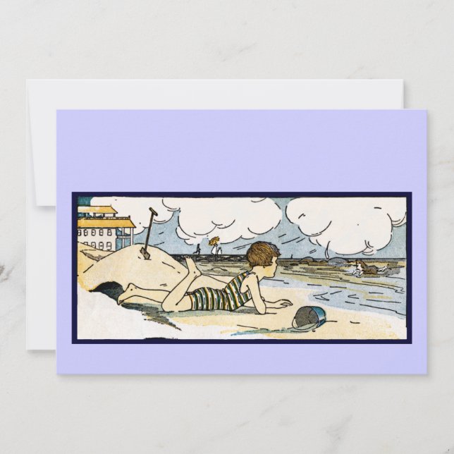 Barn i Beach Vintage Art (Framsida)