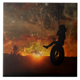 Barn i Däck Kakelplatta