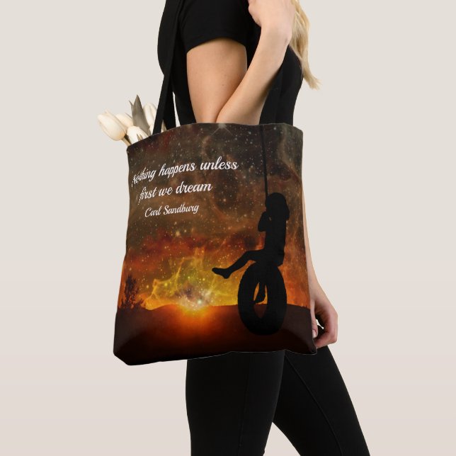 Barn i Däck Swing Beach Shopping Tote Bag Tygkasse (Närbild)