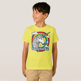 Barn i dag är jag sex år. t shirt