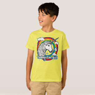 Barn i dag är jag sex år. t shirt