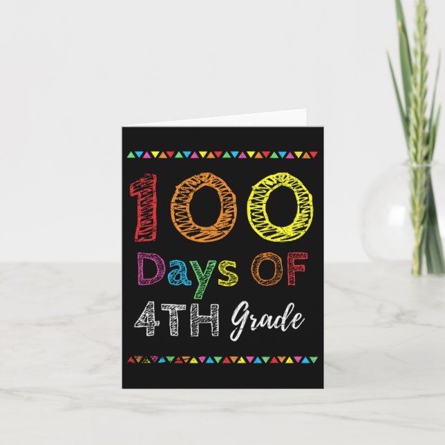 Barn i dagsläget ger 100 dagar av 4:e Klass 100 da Kort (Framsida)