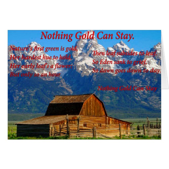 Barn i en dal med toppberg i snö hälsningskort (Framsidan Horizontal)