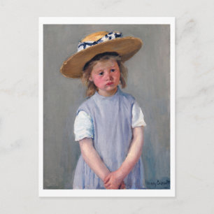 Barn i en straw Hat, Mary Cassatt Vykort