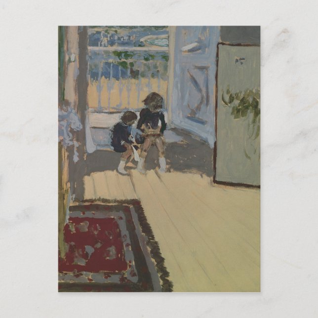 Barn i ett rum, 1893 vykort (Framsida)