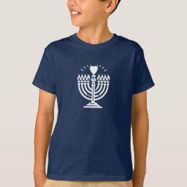 Barn i familjen mamma pappa i Lycklig i Heart Meno T Shirt