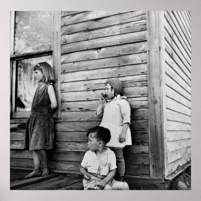 Barn i Fattigdom: 1930 Poster (Framsidan)