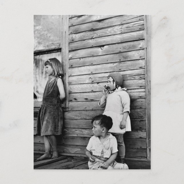 Barn i Fattigdom: 1930-talet Vykort (Framsida)