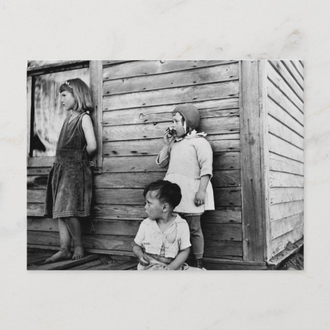 Barn i Fattigdom: 1930 Vykort (Framsida)