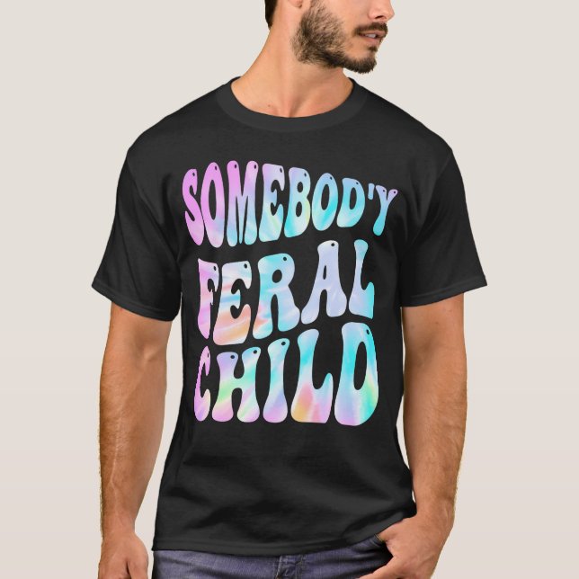 Barn i feral, underbart Groovy Tie Dye (på Ba T Shirt (Framsida)