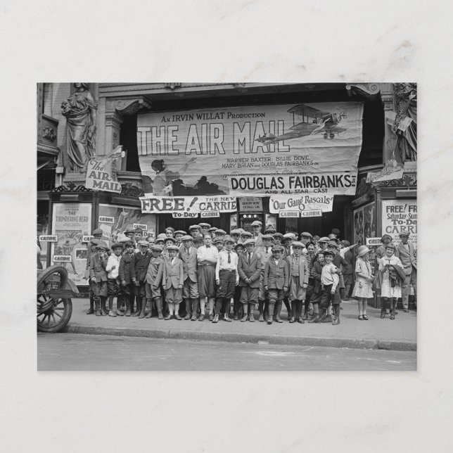 Barn i filmen, 1925 vykort (Framsida)