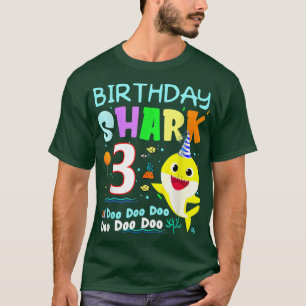 Barn i födelsedagstid 3 år gammal tredje familj t shirt