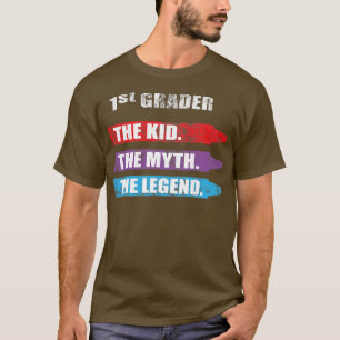 Barn i första Klass Back to school vid myten T Shirt