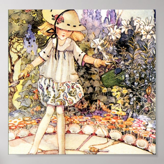 Barn i Garden Poster (Framsidan)