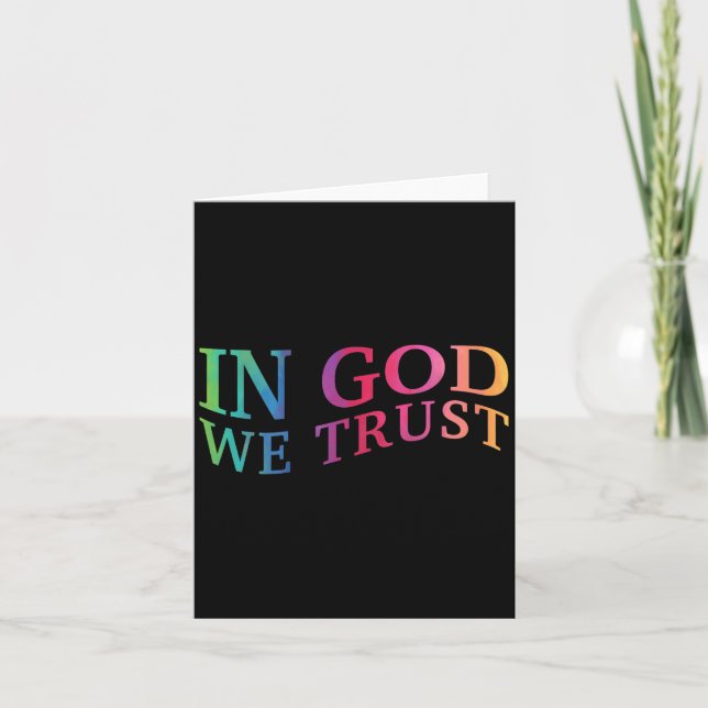 Barn I Gud Vi Litar God Kristendomen Jesus Son Sis Kort (Framsida)