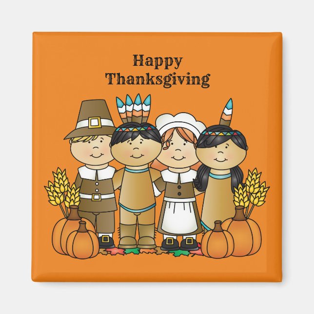 Barn i Happy thanksgiving Magnet (Framsidan)