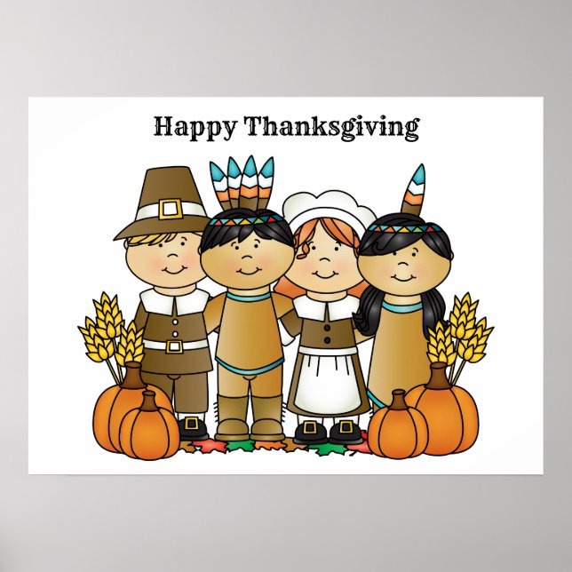 Barn i Happy thanksgiving Poster (Framsidan)