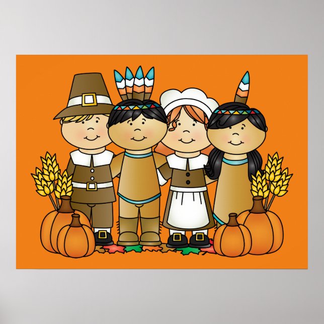 Barn i Happy thanksgiving Poster (Framsidan)