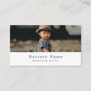 Barn i Hat, Babyvvakt, Daycare, Nursery Visitkort