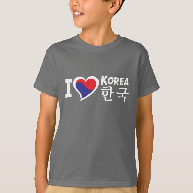 Barn I Heart Korea T-shirt (Framsida)
