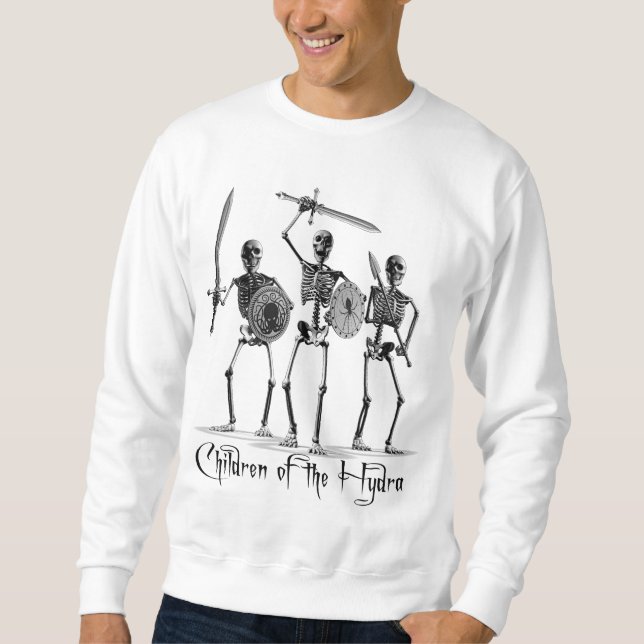 "Barn i Hydra" Skeleton Lång Ärmad Tröja (Framsida)