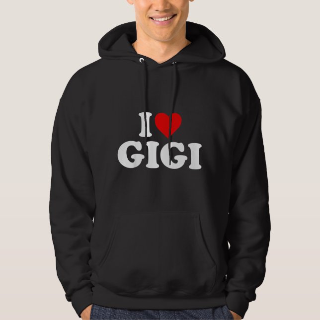 Barn i Kärlek Gigi för Småbarn-barn du är Hoodie (Framsida)