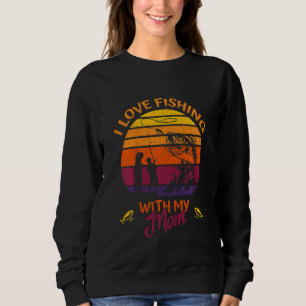 Barn i Kärlek som fiskar med mitt Mamma-fisketeam T Shirt