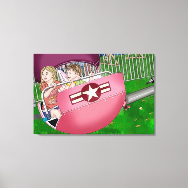 Barn i karnival Whimsical Art Canvastryck (Framsida)