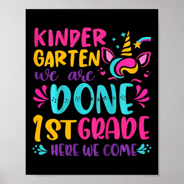 Barn i Kindergarten, 1:a Klass i går i skolan Poster (Framsidan)