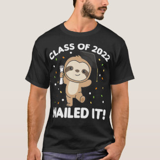 Barn i klass 2022 Natrice Sloth Studenten T Shirt