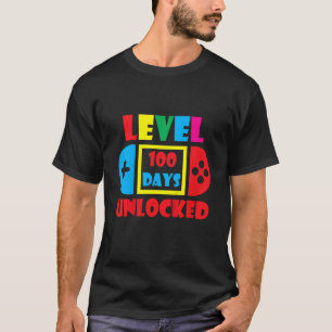 Barn i lycklig 100 dagars olåsta barn på skolnivå t shirt