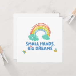 Barn i lycklig dag Small Händer, stora drömmar