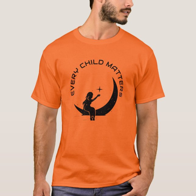 Barn i Måne varje barnfråga T Shirt (Framsida)