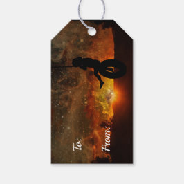 Barn i Märkrn Däck Swing Gift Presentetikett