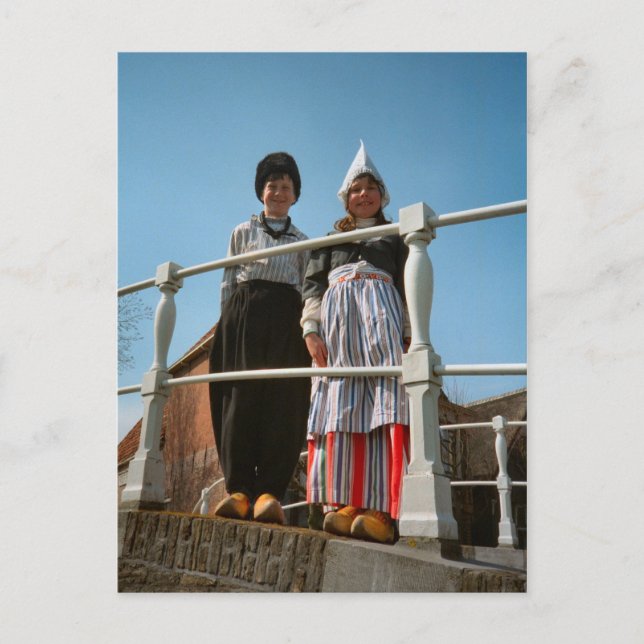 Barn i Nederländska nationaldräkten Vykort (Framsida)