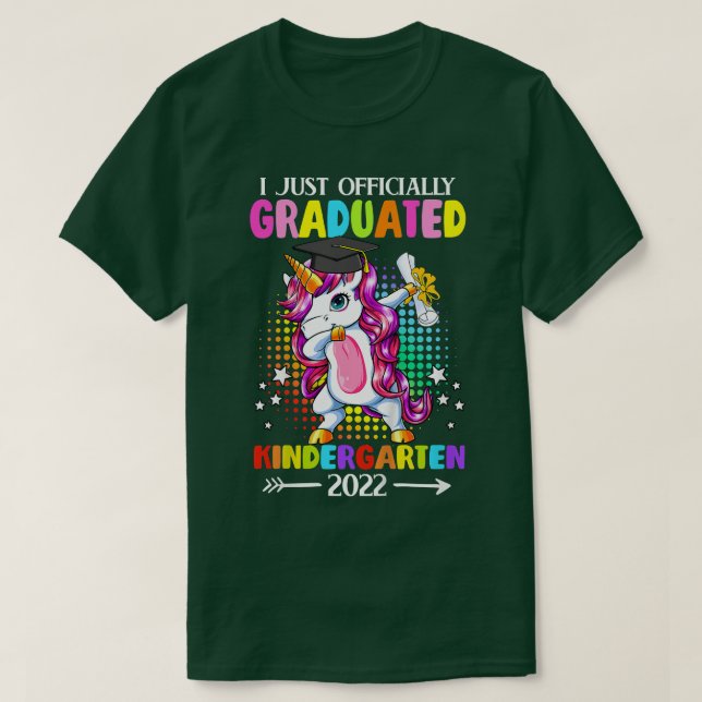 Barn I officiellt utbildad Kindergarten Graduatio T Shirt (Design framsida)