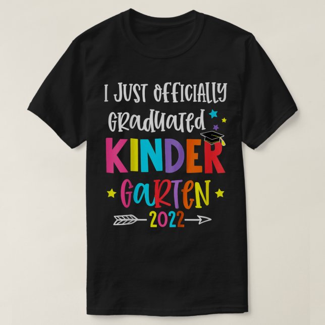 Barn I officiellt utbildad Kindergarten Graduatio T Shirt (Design framsida)