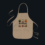 barn i Personligen Cute Kryp Barnförkläde<br><div class="desc">Cute och färglöst kryp omger namn på personligens barn  apron.</div>