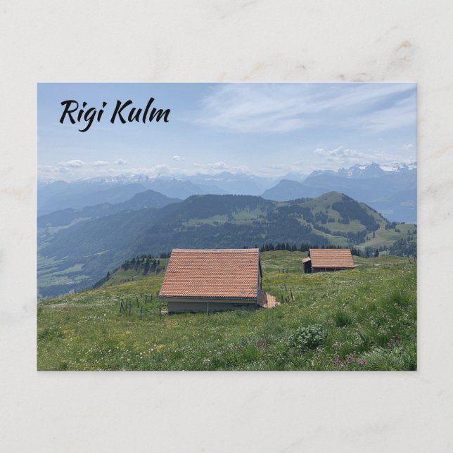 Barn i Rigi Kulm Schweiz Vykort (Framsida)