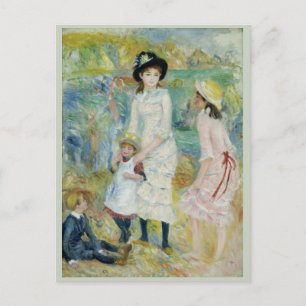 Barn i Seashore Guernsey Renoir Vykort