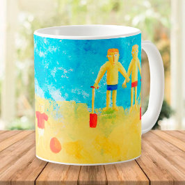 Barn i Seaside Modern Contemporary Art Kaffemugg
