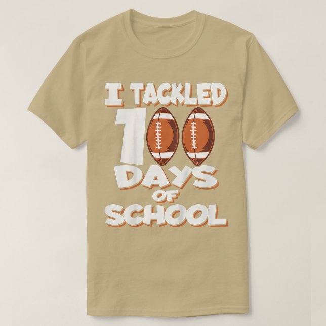 Barn i skolan 100 dagar - Fotboll T-Shi T Shirt (Design framsida)